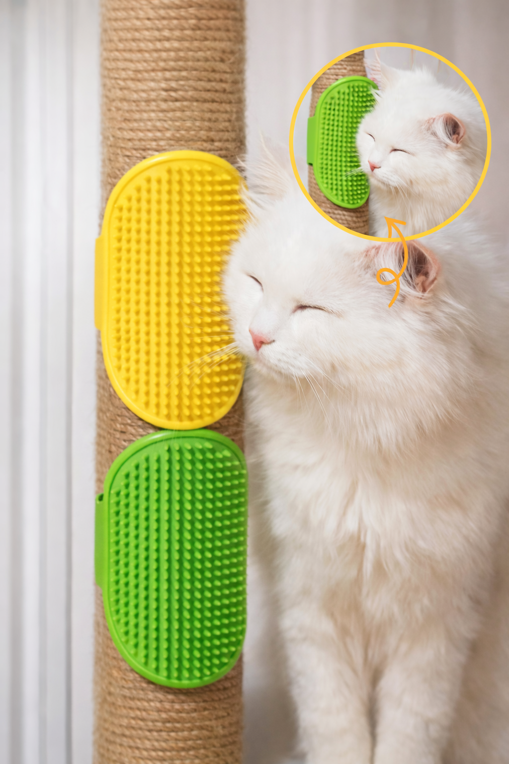 Petlora Silikon Tüy Toplayıcı & Yıkama Fırçası (Kedi & Köpek)