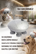 Su Geçirmez Kedi & Köpek Masaj Aleti | Sessiz & Rahatlatıcı